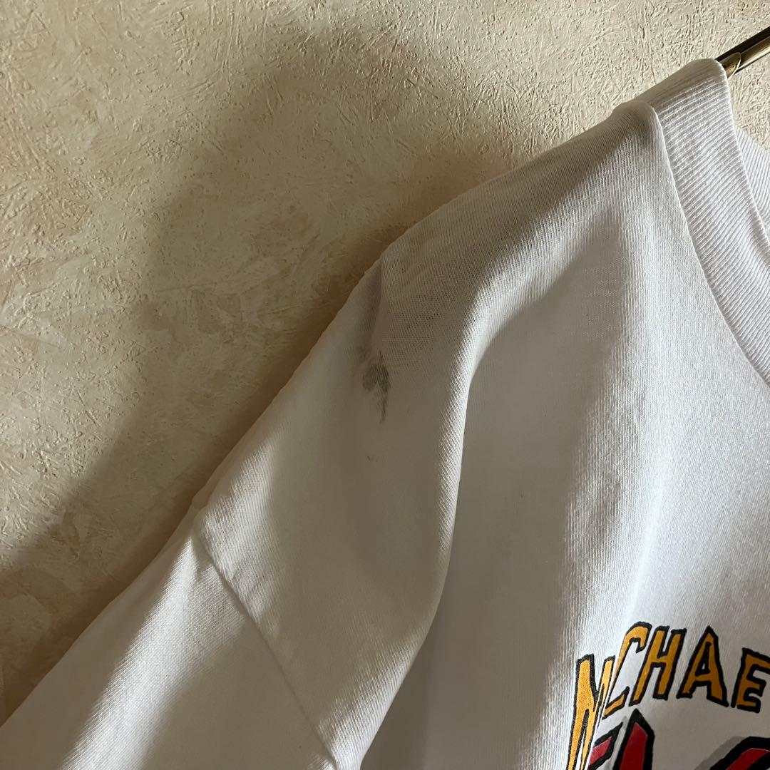 希少 90's USA製 オールドナイキ ジョーダン tシャツ 白 XL