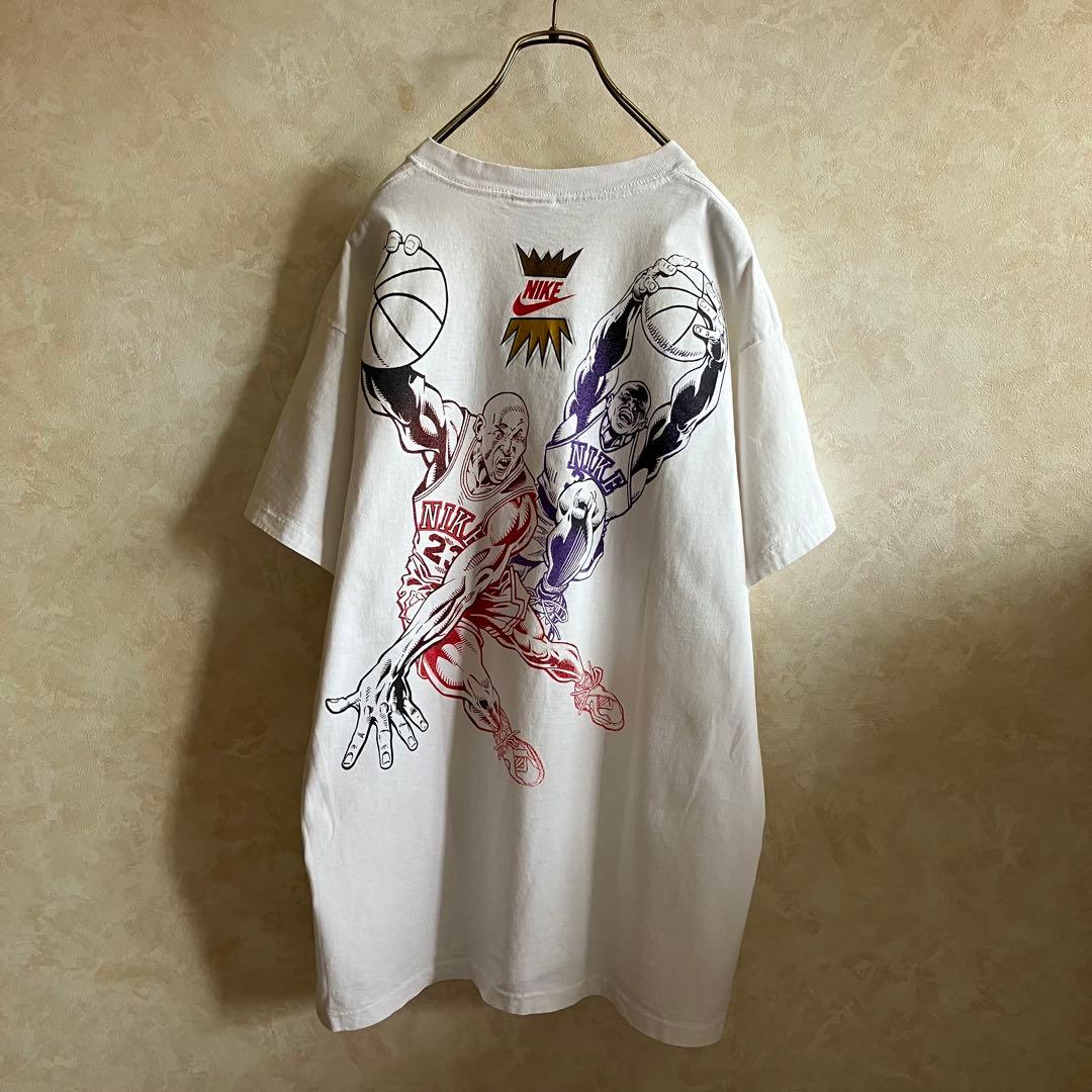 希少 90's USA製 オールドナイキ ジョーダン tシャツ 白 XL