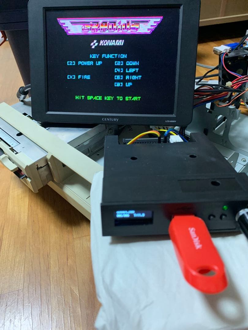 大型OLED Gotek フロッピーエミュレーター　ノウハウ多数 動確済　FDD