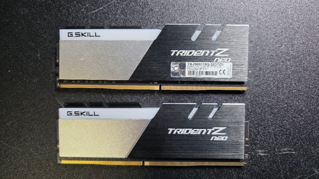 G.SKILL TRIDENT Z neo 2666MHz 8GB × 2枚