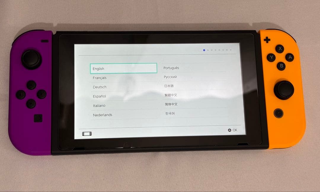 Nintendo Switch本体 パープル オレンジ
