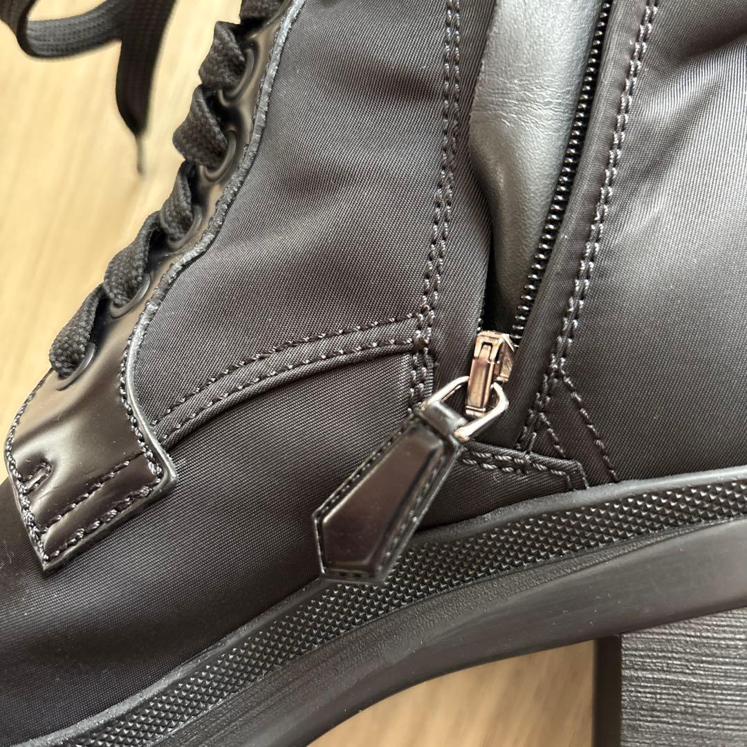 PRADA レースアップブーツ ブラック 美品