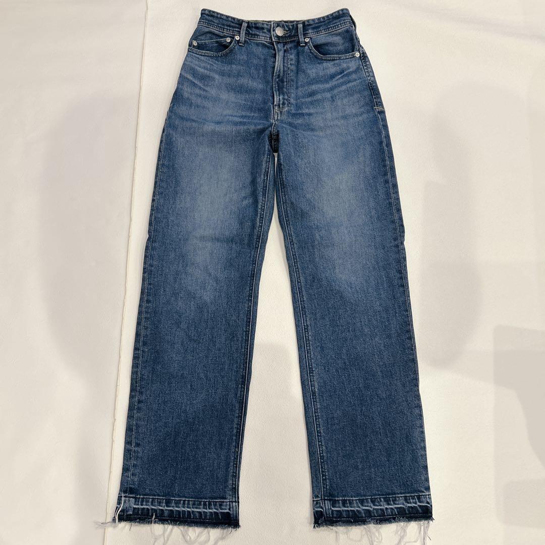 美品✨YANUK ヤヌーク ボーイズストレートデニム LEA 25 WFB