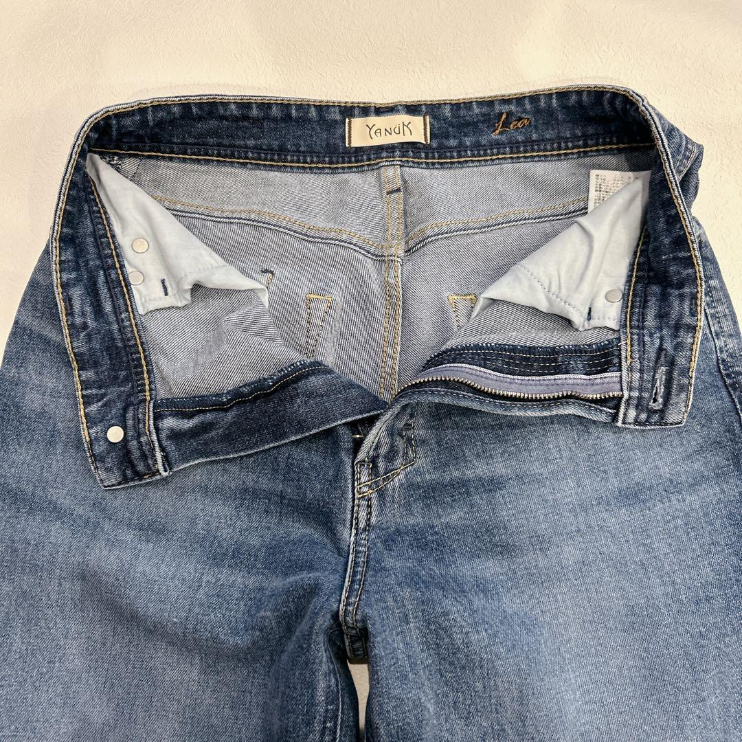 美品✨YANUK ヤヌーク ボーイズストレートデニム LEA 25 WFB