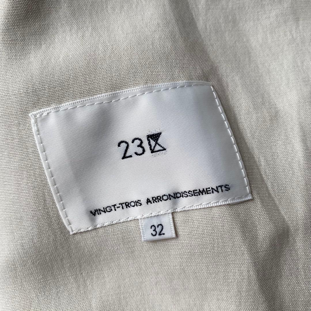 週末セール【美品】23区　23SS ライトトレンチコート　ロング丈　32