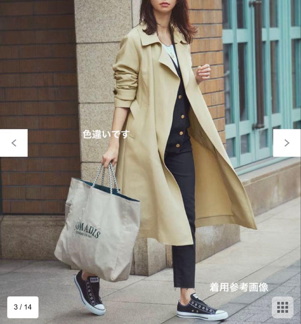 週末セール【美品】23区　23SS ライトトレンチコート　ロング丈　32
