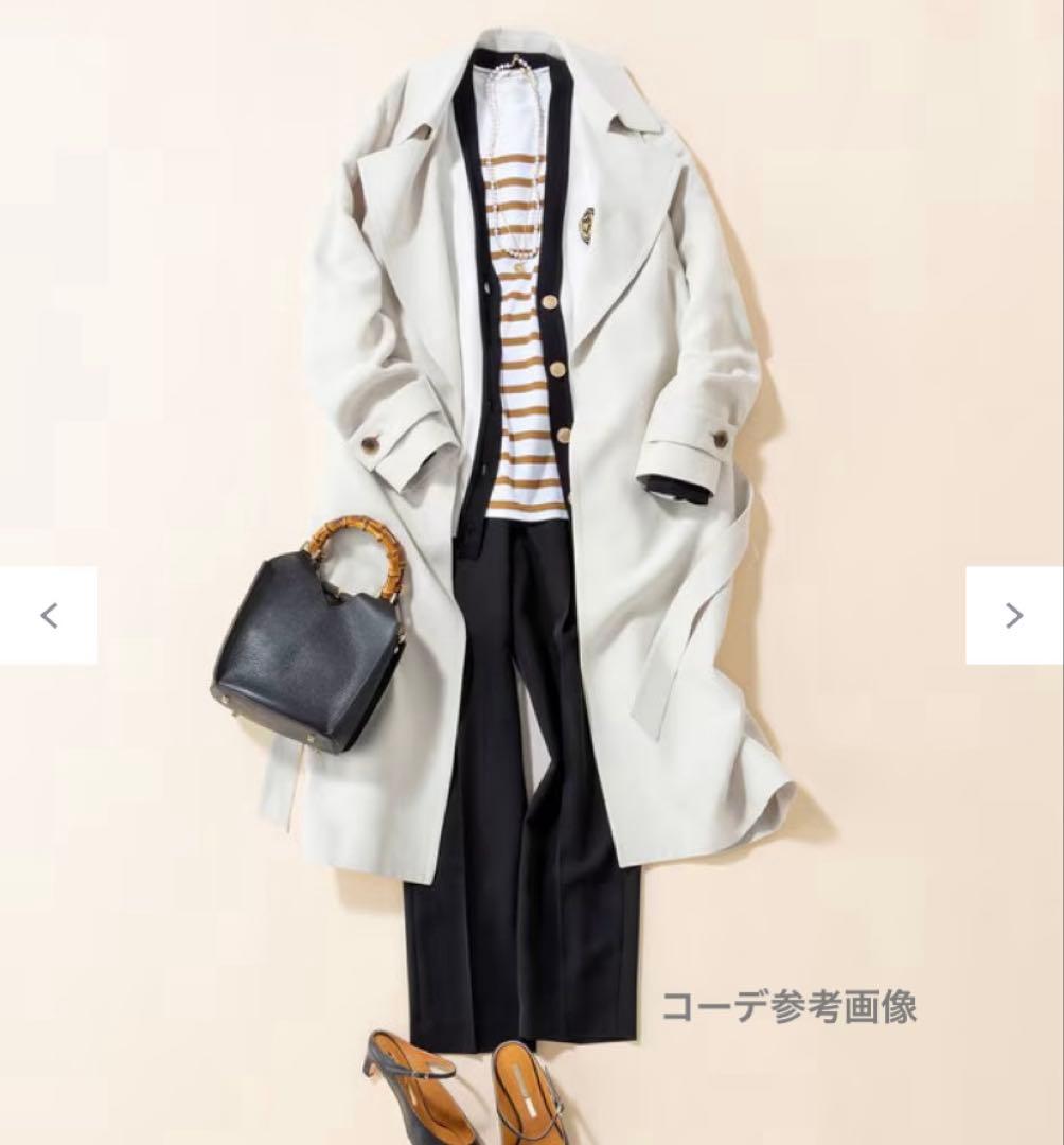 週末セール【美品】23区　23SS ライトトレンチコート　ロング丈　32