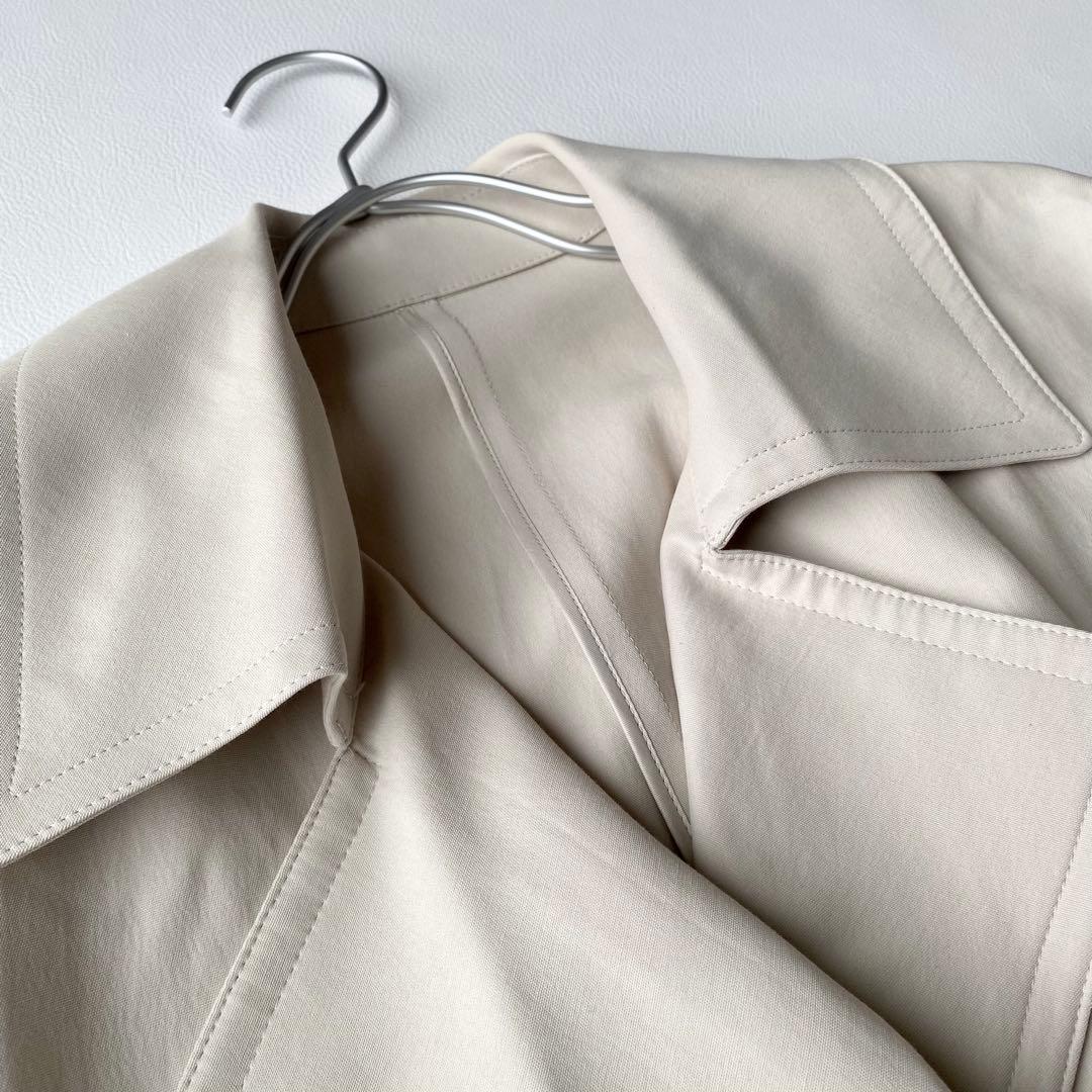 週末セール【美品】23区　23SS ライトトレンチコート　ロング丈　32