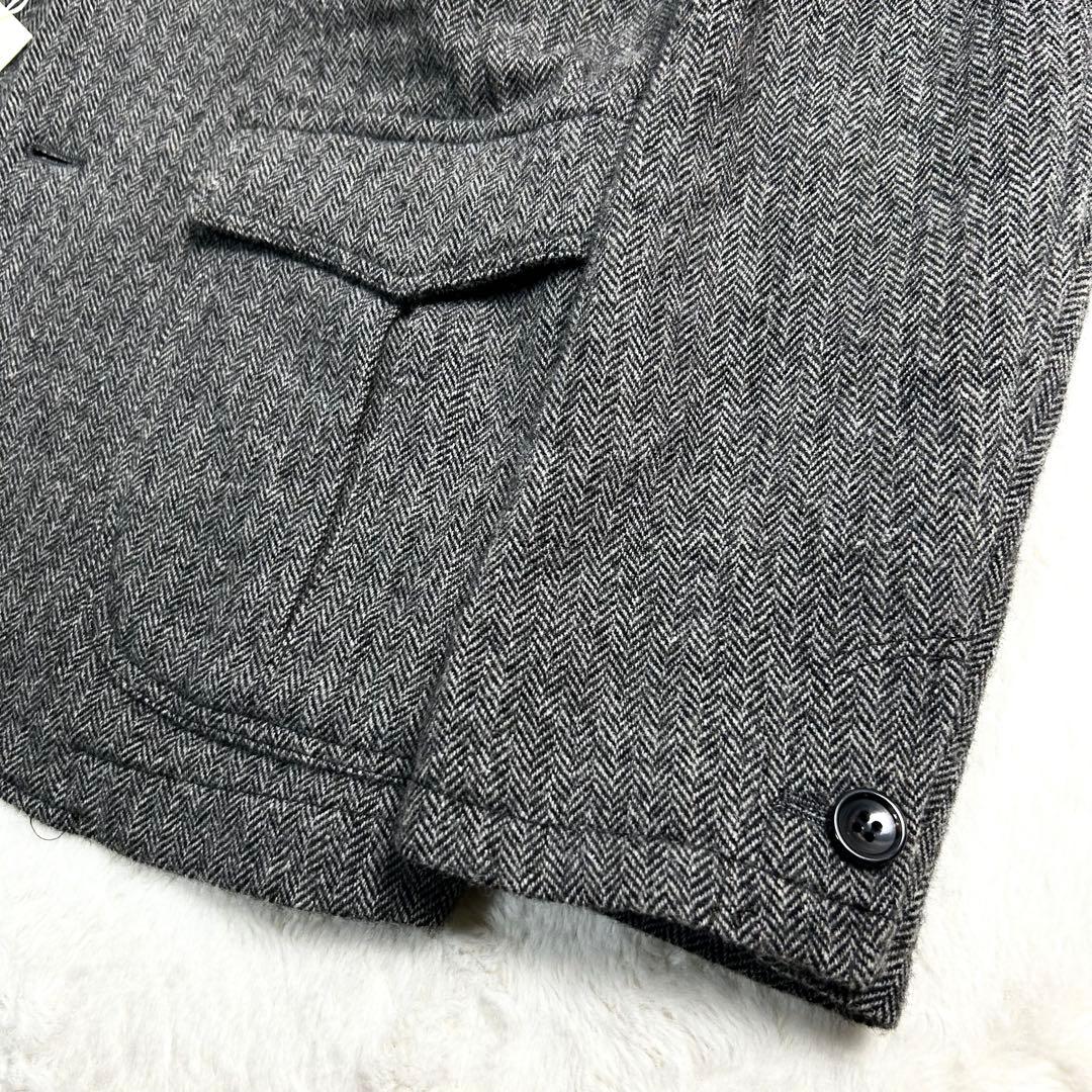 タグ付き✨　 MITSUMINE リネン混　ヘリンボーン　テーラードジャケット
