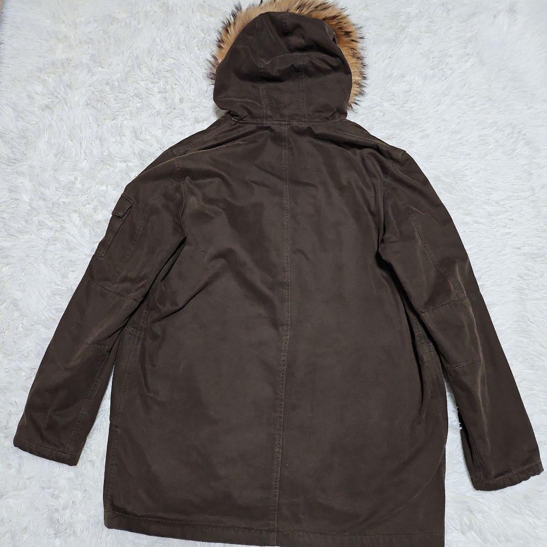 美品 BURBERRY BLUE LABEL モッズコート ラビットファー L