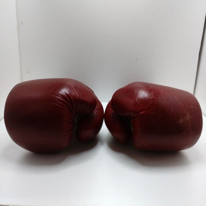 Winning レザー ボクシング グローブ 赤 皮革 レア