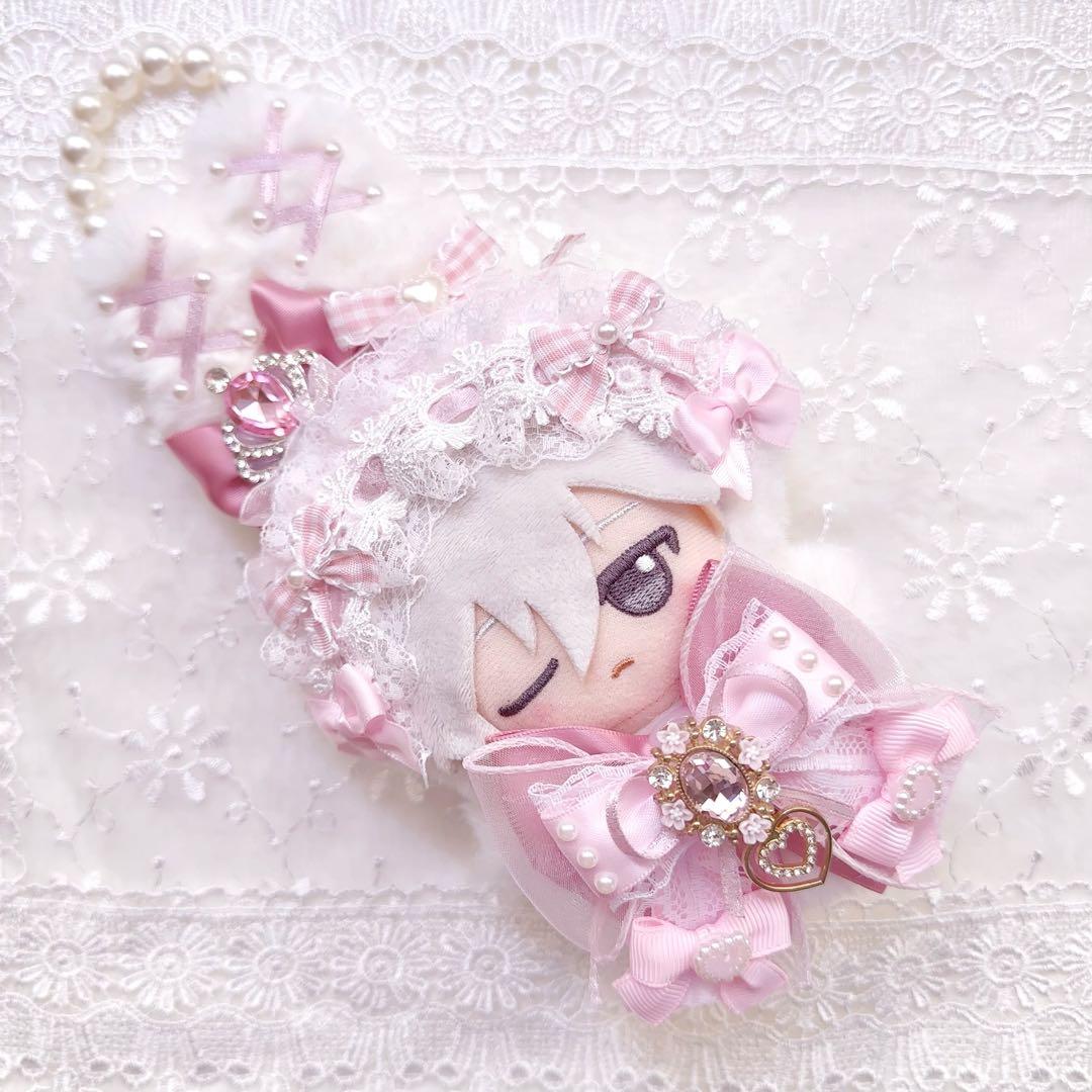 いつぬい　ぬい服　着ぐるみ　うさぎ　ピンク　白　ロリータ　あんスタ　ちびぐるみ