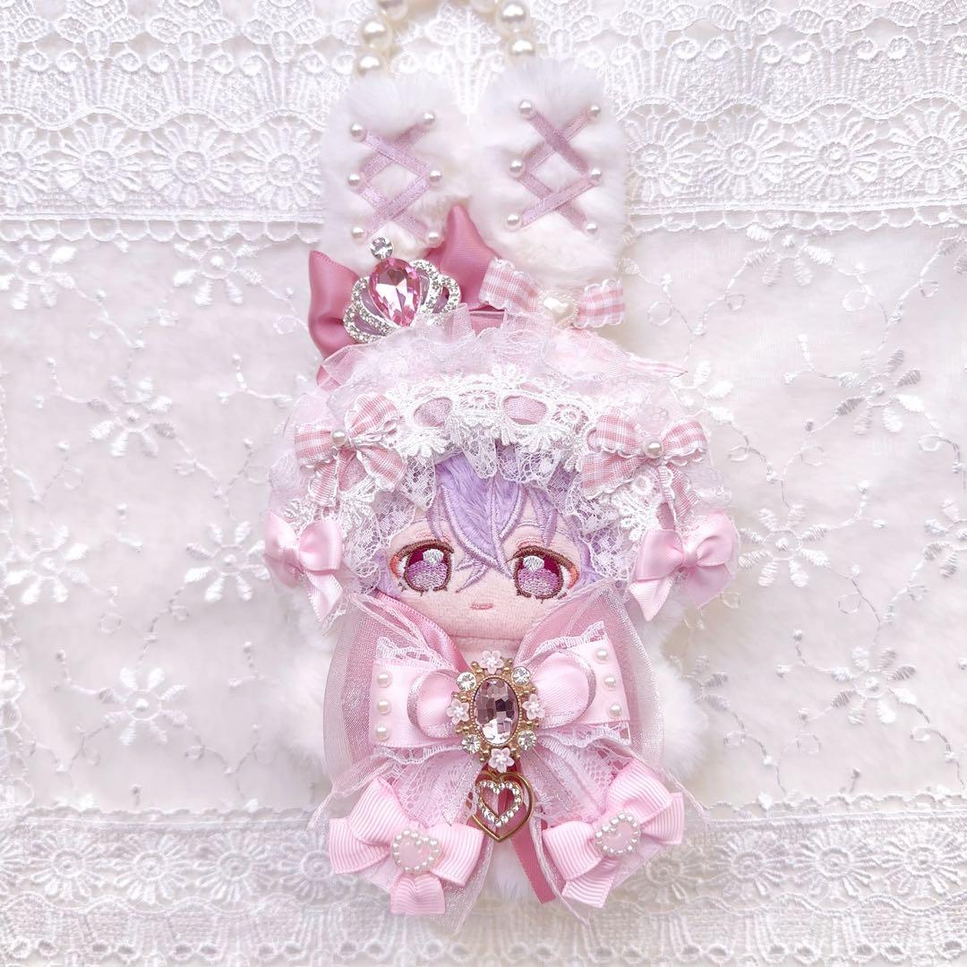 いつぬい　ぬい服　着ぐるみ　うさぎ　ピンク　白　ロリータ　あんスタ　ちびぐるみ