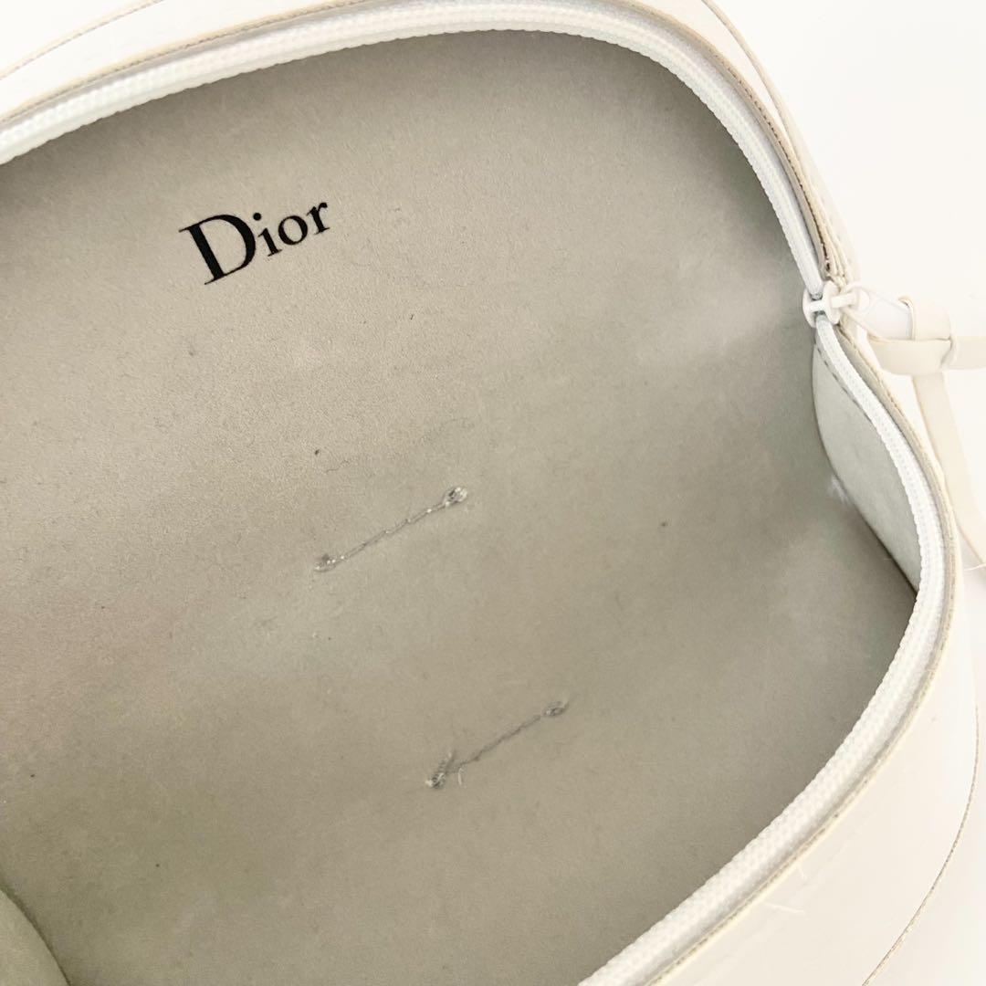 極美品　DIOR ラインストーン　サングラス　ライトカラー　ロゴ　装飾　黒縁