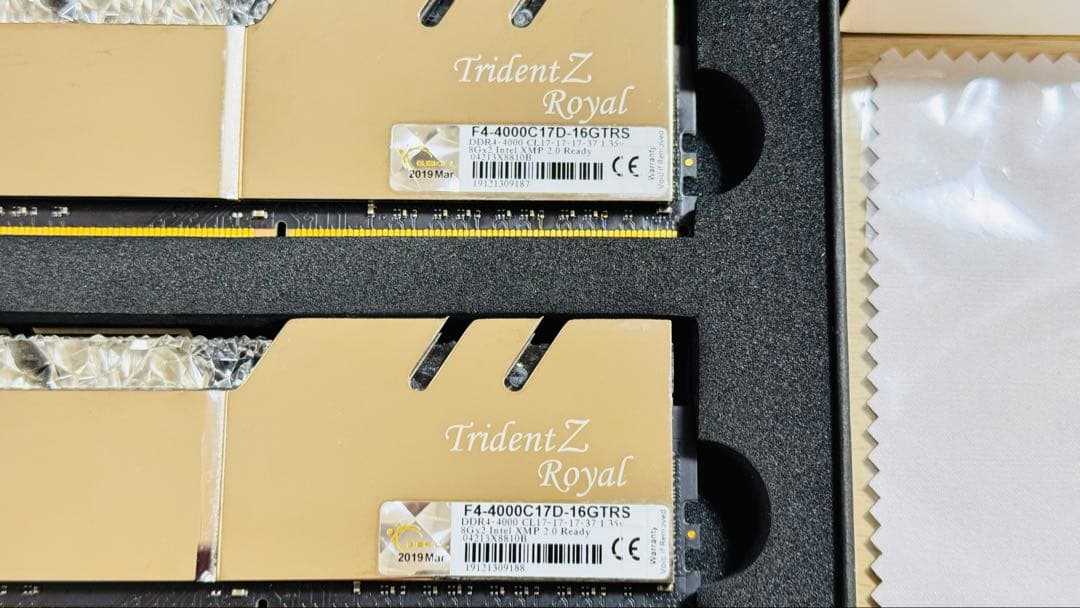 G.SKILL TridentZ  DDR4-4000MHZ8GBｘ2