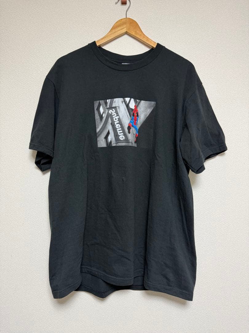 26SS 美品 Supreme Spider-Man Tee BLACK L