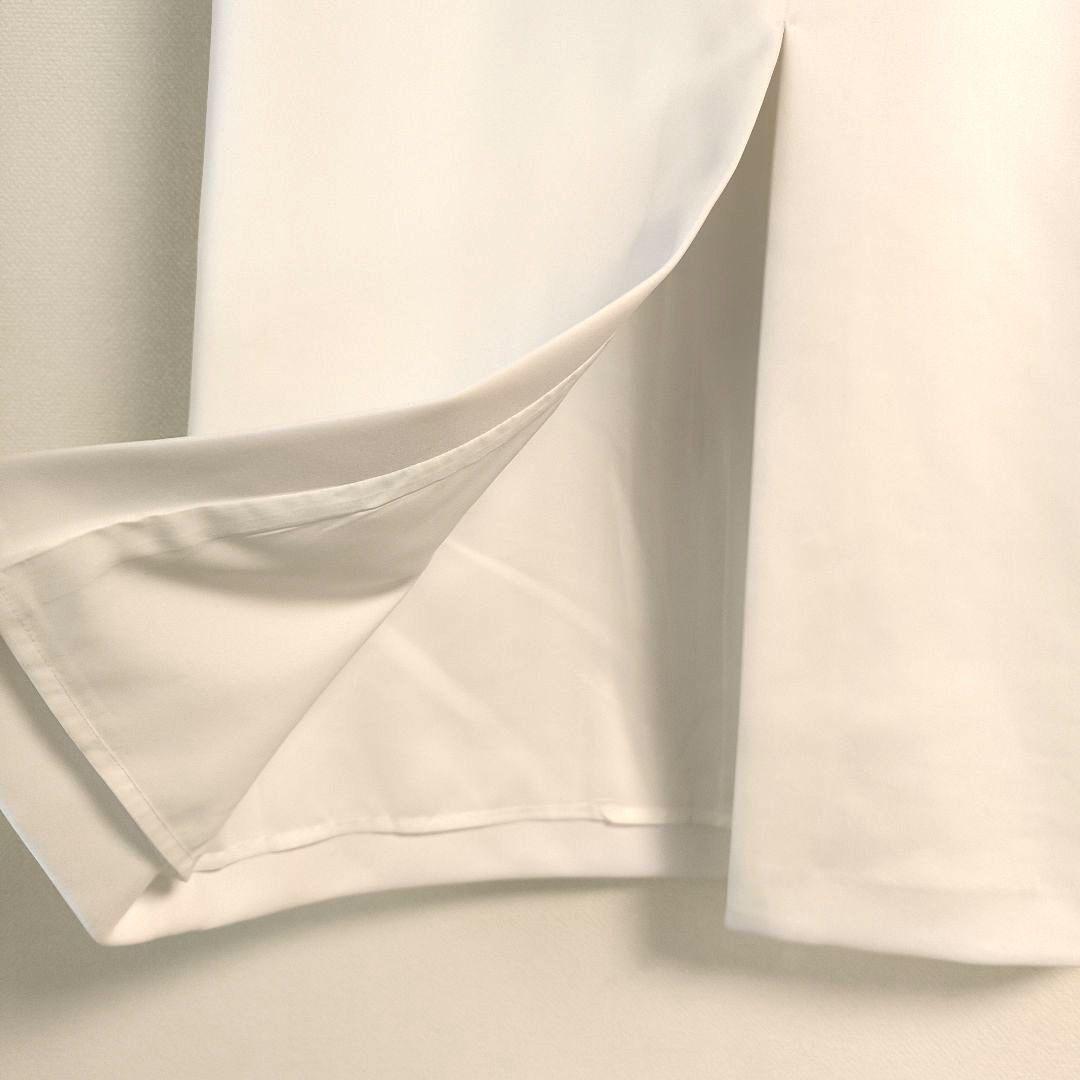 【極美品】カデュネ タイト ロング スカート 白 M 裏地付き Iライン 綺麗め