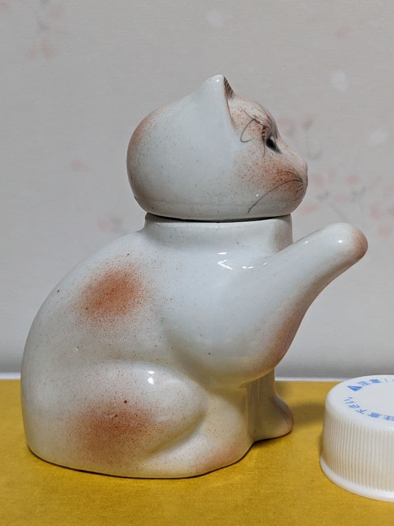 ♦中国 古玩 招き猫 自在 猫形 水注 急須 茶道具 置物飾り 骨董品 古美術品