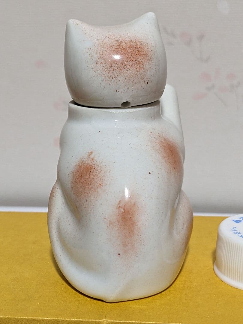 ♦中国 古玩 招き猫 自在 猫形 水注 急須 茶道具 置物飾り 骨董品 古美術品