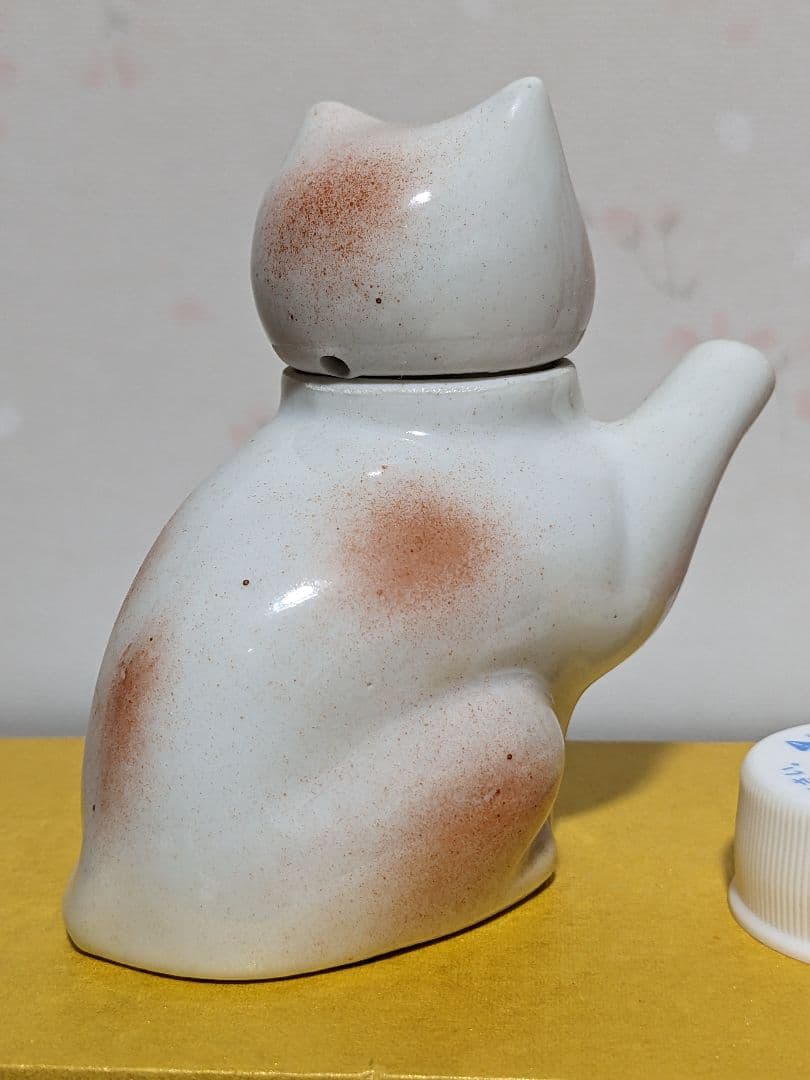 ♦中国 古玩 招き猫 自在 猫形 水注 急須 茶道具 置物飾り 骨董品 古美術品