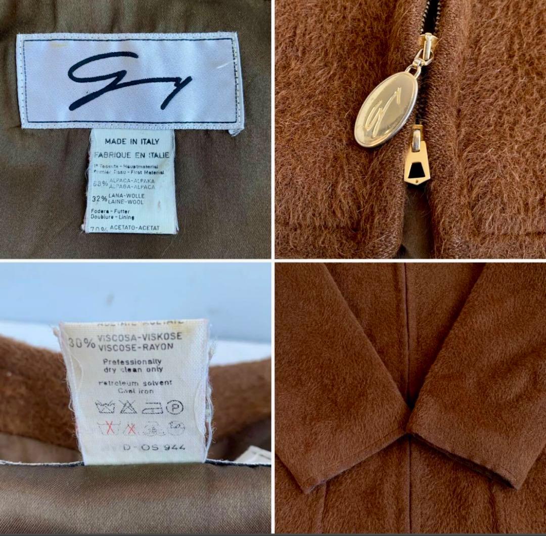 イタリア製 Vintage GIANNI VERSACE ノーカラーコート
