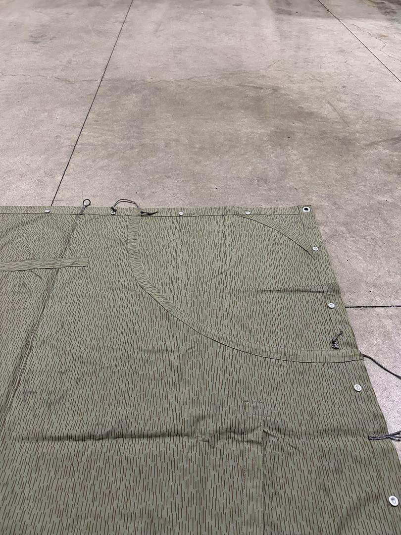 東ドイツ軍幕　テントシート レインドロップカモ