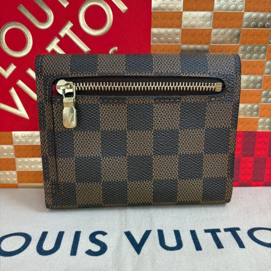 【使用わずか】ルイヴィトン ダミエ エベヌ ポルトフォイユ・コアラ 三つ折り財布