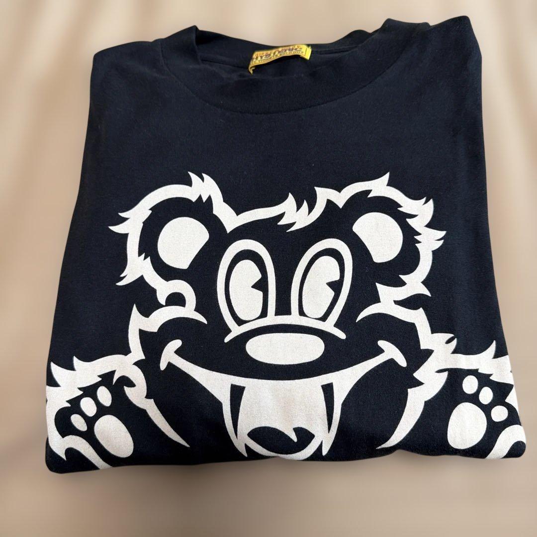 【HYSTERIC GLAMOUR 】 クマプリントTシャツ・ブラック