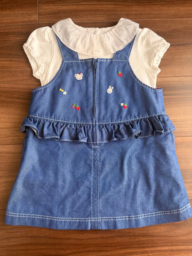 【現行品】ファミリア　ワンピース　ジャンパースカート