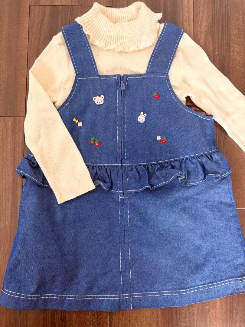 【現行品】ファミリア　ワンピース　ジャンパースカート