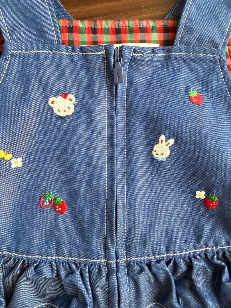 【現行品】ファミリア　ワンピース　ジャンパースカート