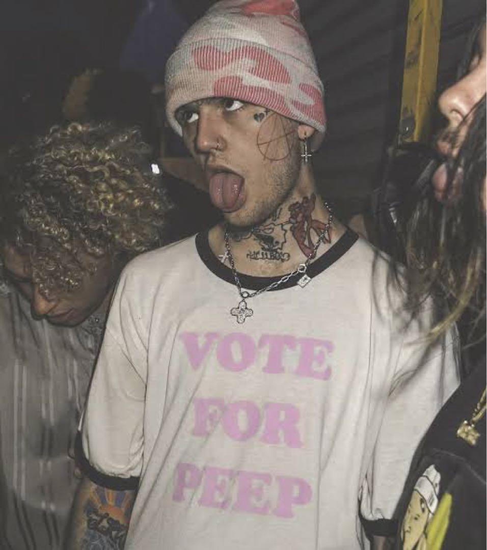 LILPEEP 公式 Tシャツ VOTE FOR PEEP March