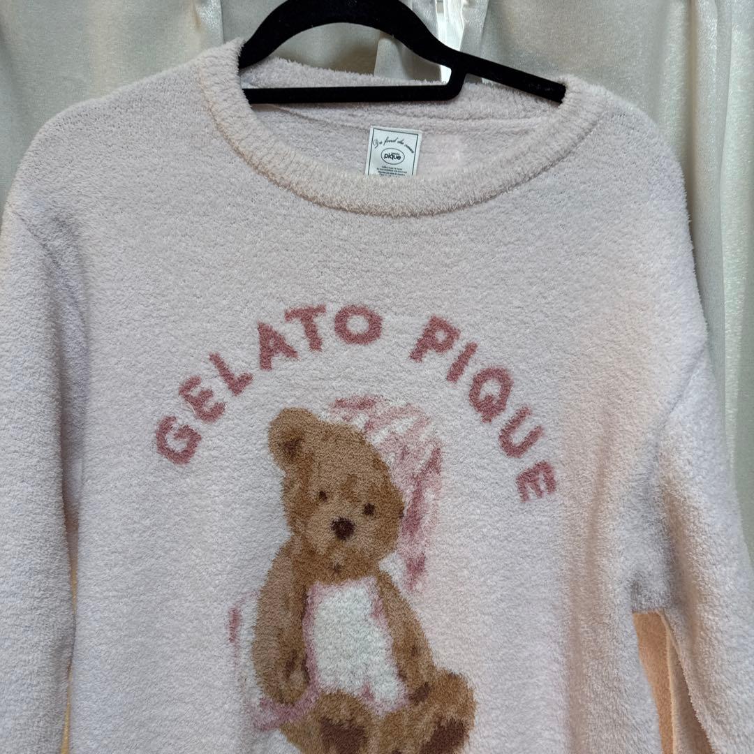 ジェラートピケ GOOD NIGHT BEAR ジャガードワンピース