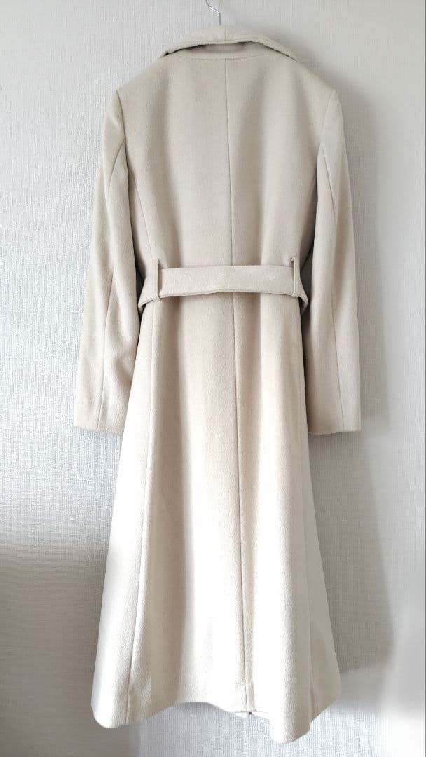 24AW ROPÉ プレミアムカシミヤ ロングコート オフホワイト ウール 36