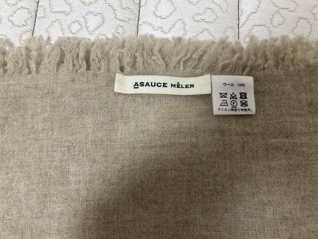 ASAUCE MELER アソースメレ ウールストール ベージュ