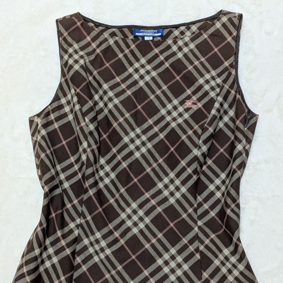 極美品✨BURBERRY BLUE LABEL ノバチェック ワンピース 38M