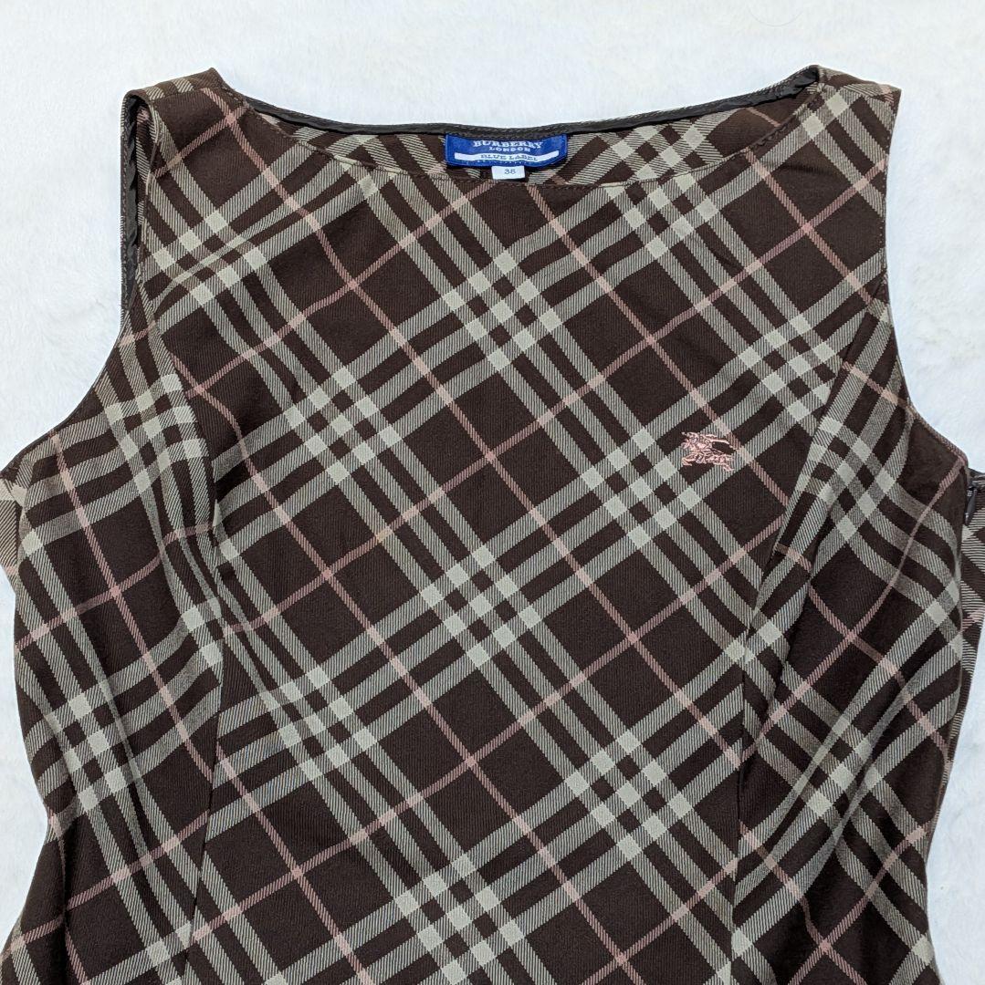 極美品✨BURBERRY BLUE LABEL ノバチェック ワンピース 38M