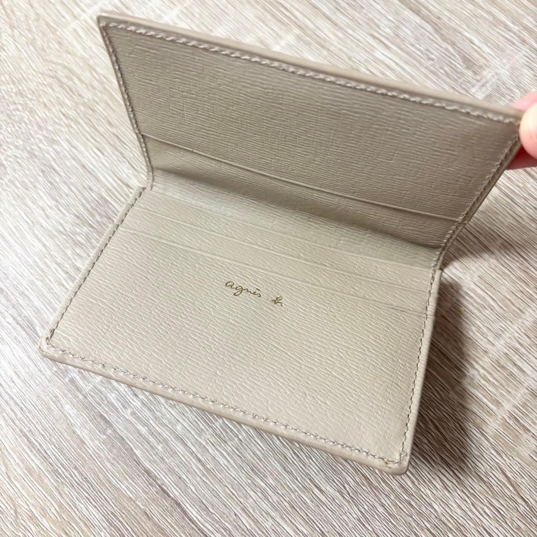 【美品】アニエスベー　名刺入れ　名刺ケース　カード　パスケース　agnes b