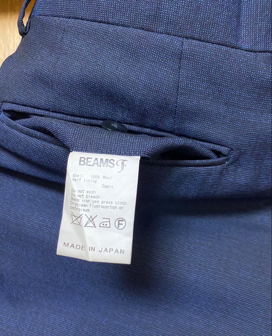 BEAMSF ネイビー シングルブレスト セットアップ