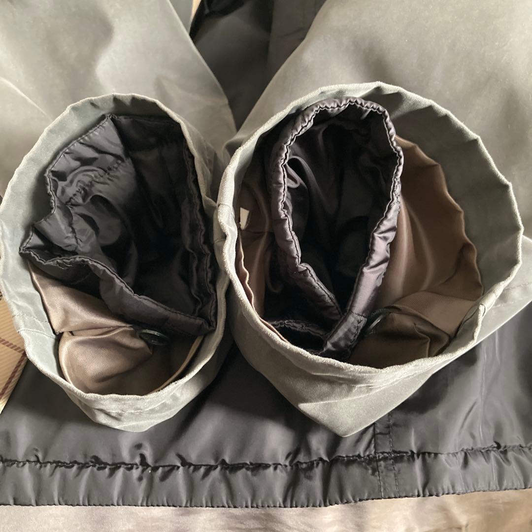 BURBERRY ライナー付コート　ノバチェック　3way フード　グレー系