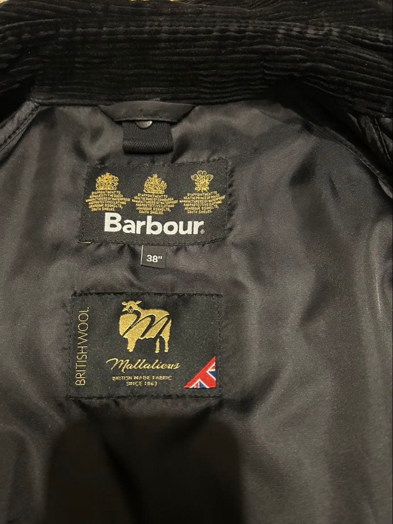 Barbour ネイビー ジャケット 38サイズ　ビデイルSL