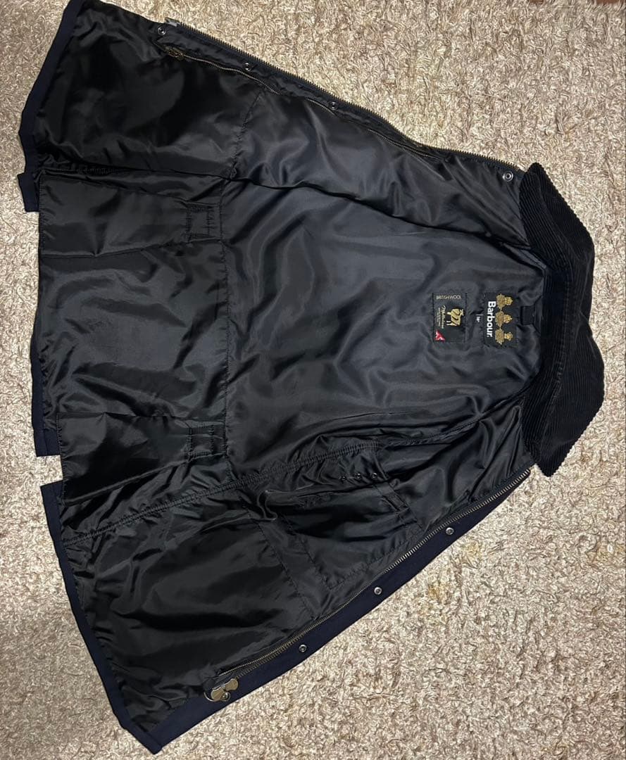 Barbour ネイビー ジャケット 38サイズ　ビデイルSL