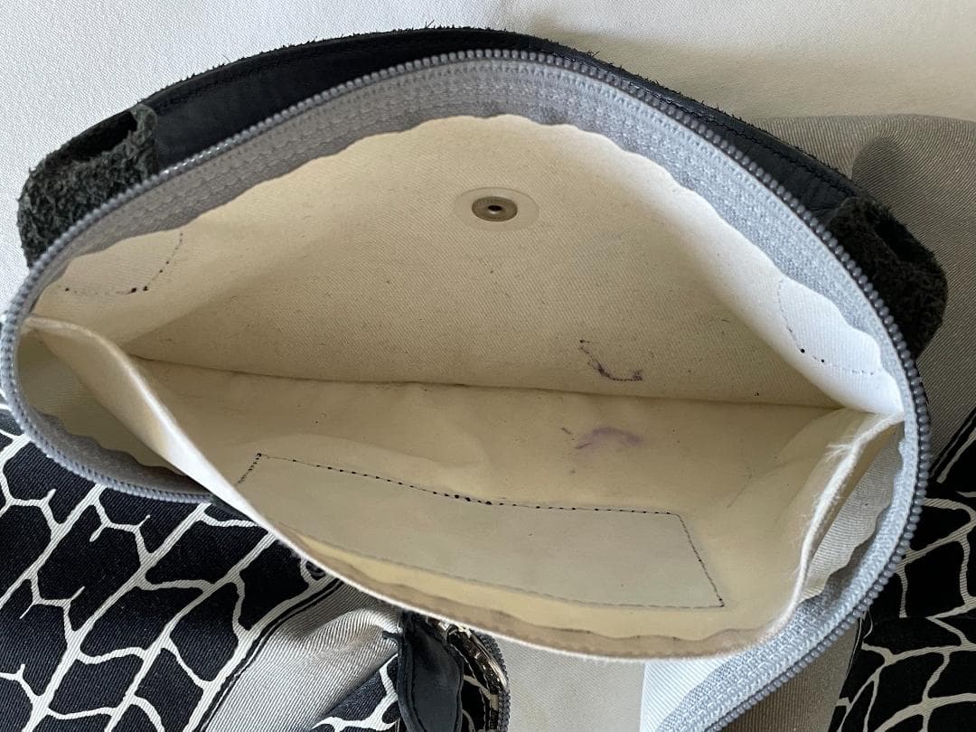 LONGCHAMP × Jeremy Scott ボストンバッグ タイヤプリント