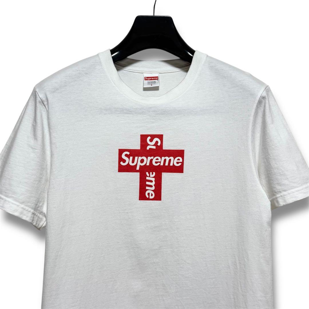 20FW Supreme Cross Box Logo Tee Tシャツ S
