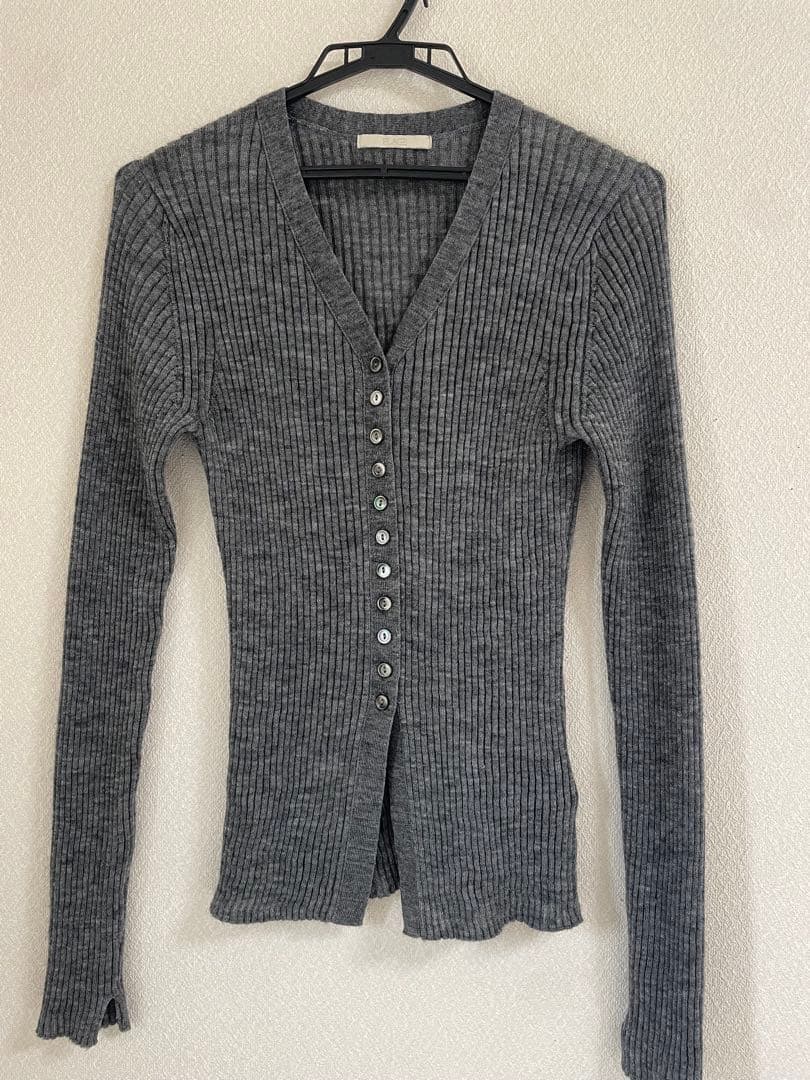 【Plage】RIB BUTTON カーディガン