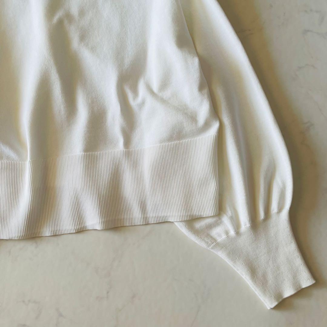 美品✨アダムロペ　ワイドスリーブカーディガン　ホワイト