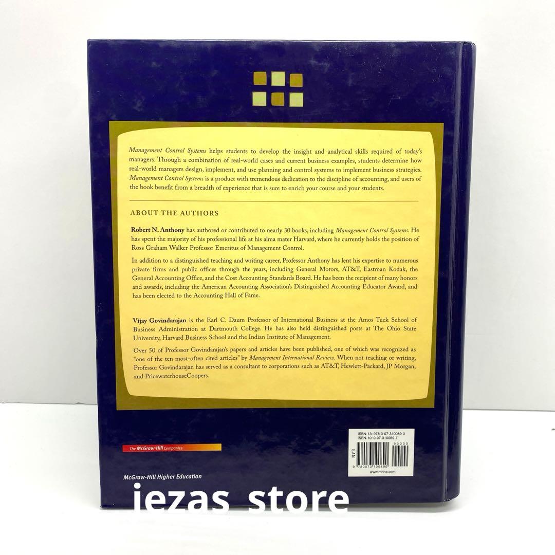 洋書 MANAGEMENT Control Systems