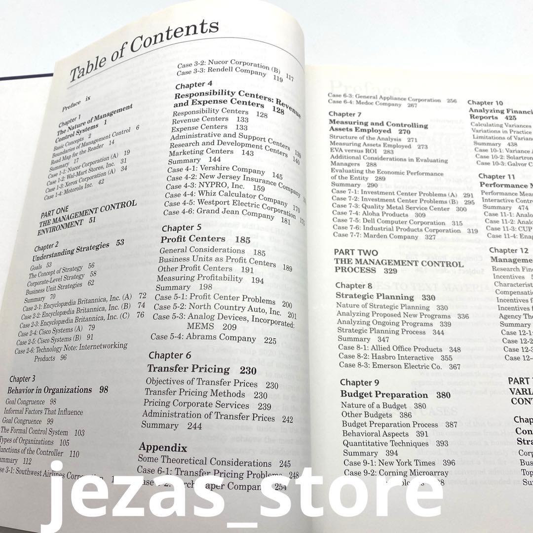洋書 MANAGEMENT Control Systems