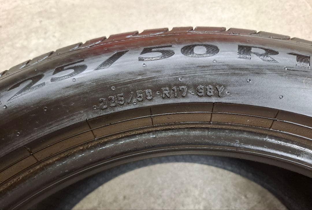 2024年 225/50R17 タイヤ 4本 ピレリ パワジー　送料込み
