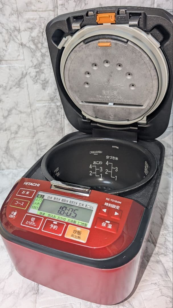HITACHI RZ-TS104M 炊飯器 赤